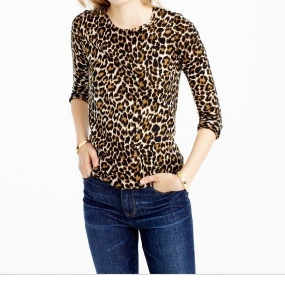 J Crew Leopard print Sweater - Picture 2 of 5